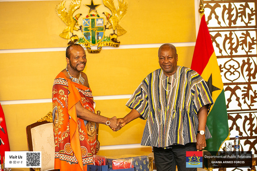 Ghana and Eswatini pledge stronger ties as King Mswati III begins state visit